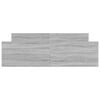 vidaXL Bed Frame without Mattress Grey Sonoma 150x200 cm King Size