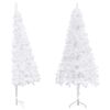 vidaXL Artificial Christmas Tree | White | PVC, Steel | 240 cm height