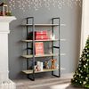 vidaXL 4-Tier Book Cabinet Sonoma Oak 100x30x140 cm Engineered Wood
