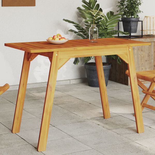 vidaXL Garden Dining Table 110x56x75 cm Solid Wood Acacia