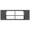 vidaXL Wall-Mounted TV Cabinet Grey 102x35x35 cm Engineered Wood