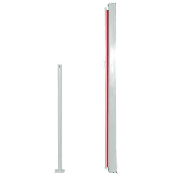 vidaXL Retractable Side Awning 120 x 300 cm Red