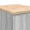 vidaXL Garage Storage Cabinet Grey Sonoma 40x51x85 cm Solid Wood Pine