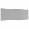 vidaXL Kitchen Backsplash 2 pcs Light Grey 120 x 40 cm Tempered Glass