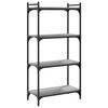 vidaXL Bookcase 4-Tier Grey Sonoma 60x30x120 cm Engineered Wood