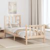 vidaXL Bed Frame without Mattress Small Single Solid Wood Pine
