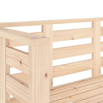 vidaXL Garden Bench 111.5x53x71 cm Solid Wood Pine