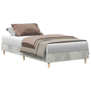 vidaXL Bed Frame Concrete Grey 80 x 200 cm Engineered Wood