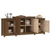 vidaXL Sideboard Honey Brown 164x37x68 cm Solid Wood Pine