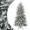vidaXL Artificial Hinged Christmas Tree 120 cm 150 LEDs Warm White