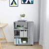 vidaXL Rolling Cabinet Grey Sonoma 60x35x75 cm Engineered Wood