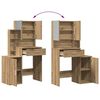 vidaXL Dressing Table Artisan Oak 80 x 35 x 132 cm Engineered Wood