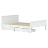vidaXL Bed Frame without Mattress White Solid Wood Pine 160x200 cm