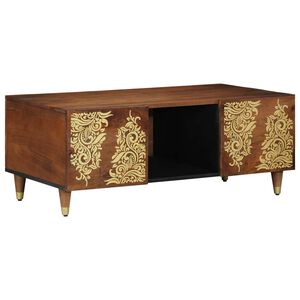 vidaXL Coffee Table Honey brown 100 x 54 x 40 cm Solid mango wood