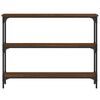 vidaXL Console Table Brown Oak 100x22.5x75 cm Engineered Wood