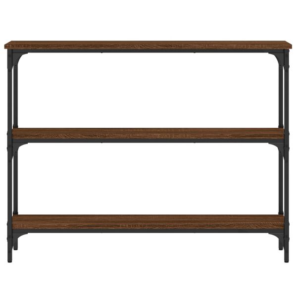 vidaXL Console Table Brown Oak 100x22.5x75 cm Engineered Wood