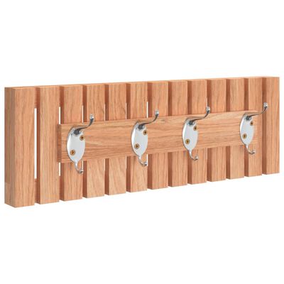 vidaXL Wall Hanger 42x8.5x14 cm Solid Wood Walnut
