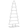 vidaXL Metal Christmas Tree for Decoration Black 210 cm