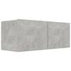 vidaXL 8 Piece TV Cabinet Set Concrete Grey Engineered Wood