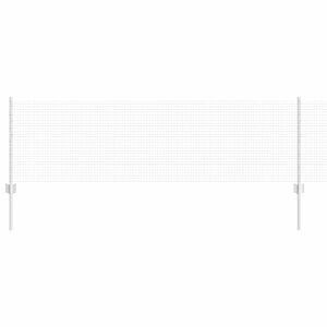 vidaXL Fence with Post Silver 0.6 x 10 m Steel