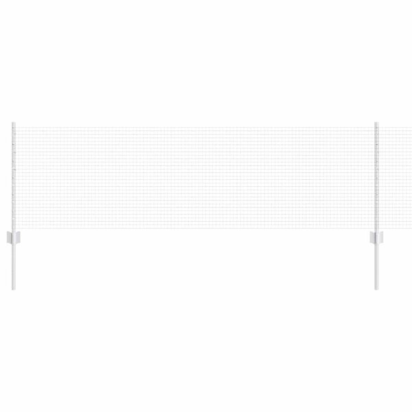 vidaXL Fence with Post Silver 0.6 x 10 m Steel