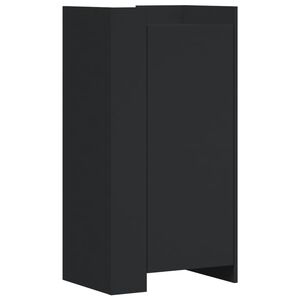 vidaXL Shoe Cabinet Black 52x37.5x100 cm Engineered Wood