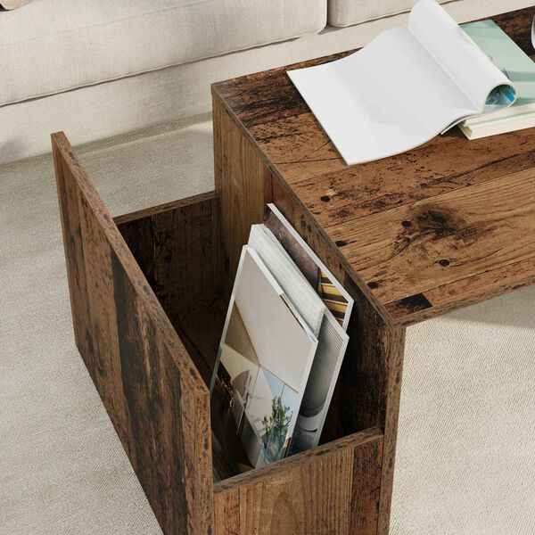 vidaXL Coffee Table Old Wood 90 x 45 x 35 cm Engineered Wood