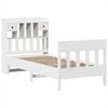 vidaXL Bed Frame without Mattress White 90x190 cm Single Solid Wood Pine