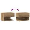 vidaXL Wall-mounted Bedside Cabinets 2 pcs Artisian Oak