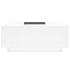 vidaXL Coffee Table with Infinity LED White 100x100x40 cm