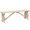 vidaXL Garden Bench 115 cm Solid Wood Fir