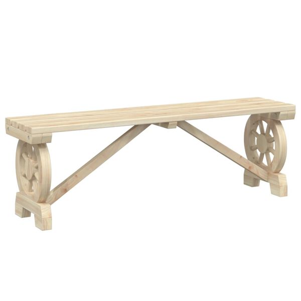 vidaXL Garden Bench 115 cm Solid Wood Fir