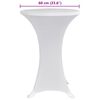 vidaXL Standing Table Cover Ø70 cm White Stretch 4 pcs
