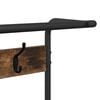 vidaXL Coat Rack Smoked Oak 75 x 34 x 184 cm Engineered wood