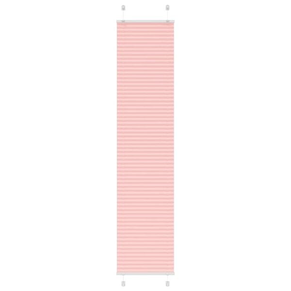 vidaXL Pleated Blind Pink 50x200 cm Fabric Width 49.4 cm Polyester