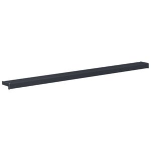 vidaXL Window Sill Anthracite with wood grain 160 x 10 x 4.5 cm PVC