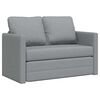 vidaXL Folding Sofa Bed Light Grey 112 x 60 x 55 cm Fabric