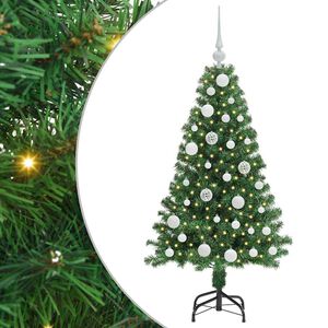 vidaXL Artificial Christmas Tree with 150 LEDs with Stand Green 120 cm
