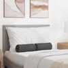 vidaXL Bolster Pillows 2 pcs Dark Grey Ø 15 x 40 cm Corduroy Fabric