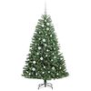 vidaXL Artificial Hinged Christmas Tree Green 150 cm PVC and Metal