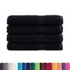 vidaXL Premium Sauna Towels SOLUND 4 pcs Black 80x200 cm 600 gsm