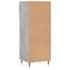 vidaXL Shoe Cabinet Concrete Grey 40x36x105 cm Engineered Wood