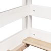 vidaXL Kids' Bed with Roof White 90x190 cm Solid Wood Pine