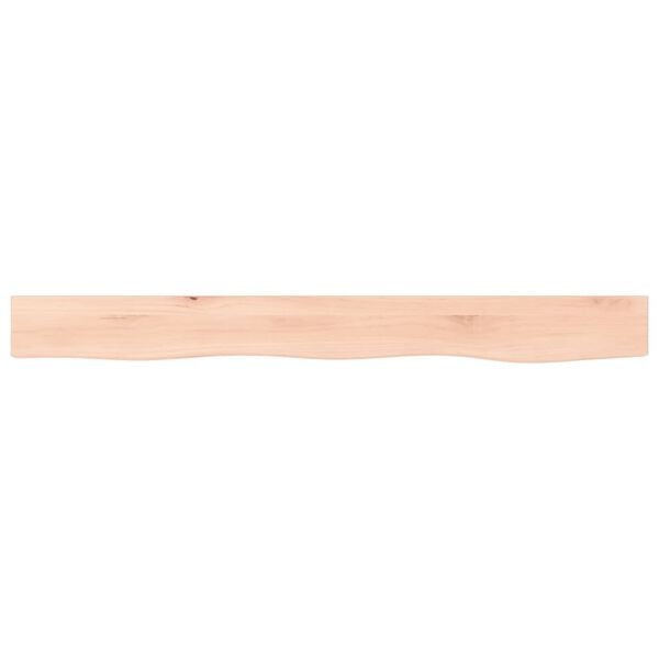 vidaXL Wall Shelf 100x10x6 cm Untreated Solid Wood Oak