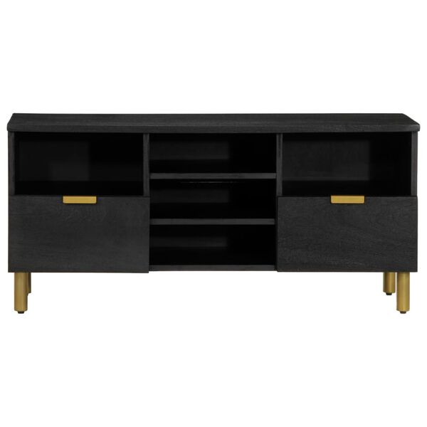 vidaXL TV Cabinet Black 100x33x46 cm Engineered Wood