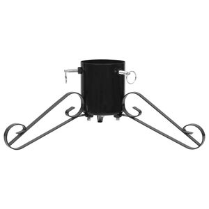 vidaXL Christmas Tree Stand | Black | Metal | Medium | Durable