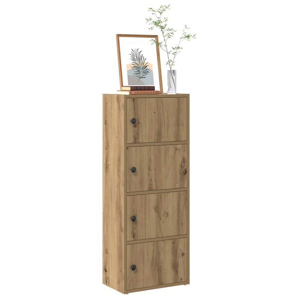 vidaXL Bookcase Artisan Oak 40x24x102 cm Engineered Wood