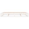 vidaXL Bed Frame without Mattress White 135x190 cm Double Double Solid Wood