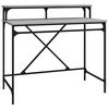 vidaXL Desk Grey Sonoma 100x50x90 cm Engineered Wood and Iron