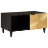 vidaXL Coffee Table Black and Gold 80 x 50 x 40 cm